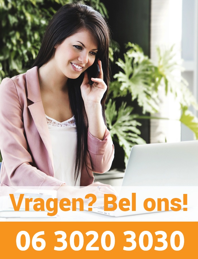 Vragen? Bel ons op 06 3020 3030